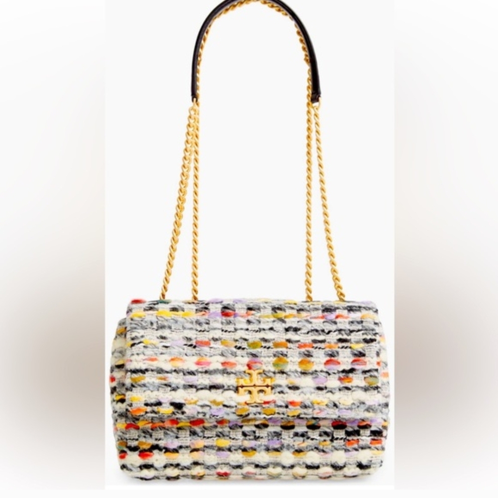 Tory Burch Kira Tweed Small Convertible Shoulder Bag